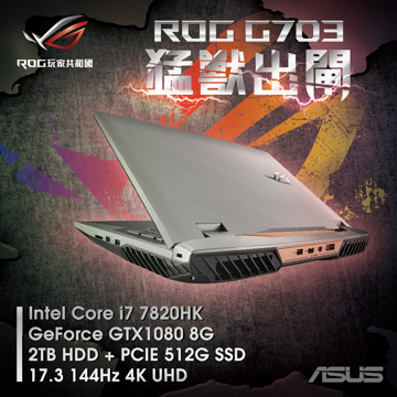 ASUS G703VI 1080 8G W+2TB+512G